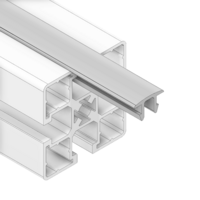 MODULAR SOLUTIONS PVC COVER PROFILE&lt;br&gt;ROUNDED GRAY, 2M